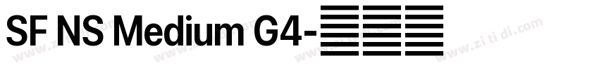 SF NS Medium G4字体转换 SF NS Medium G4字体转换